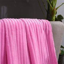 Super Soft 100%Polyester Solid Coral Fleece, Flannel Fleece Microfiber Throw Blanket thumbnail-5