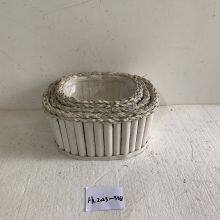 Nouveau panier en saule de jardin Fourniture de paniers de fleurs de jardin en différentes tailles thumbnail-1