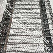 Roller chain driven conveyor belt for cooling or frozen