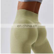 High Quality Scrunch Booty High Waist Peach Hip Yoga Gym Leggings Women Workout Fitness Sports Active Pants Clothing For Women thumbnail-3