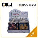 Water Transferred Stainless Steel Hip Flask Gift Set/cool Hip Flask Gifts for Men