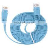 Ultra Flexiable Flat Lan Cable UTP Cat6a Patch Cord Network Cable