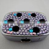 Custom Decorative Metal Bling Rhinestone Pill Box thumbnail-1