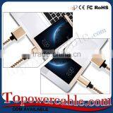 Braided Fabric Fast Charging USB 3.1 Type C Charging Braided Data Cable thumbnail-4