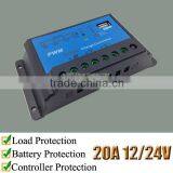 20 Amps Solar Light Controller, With Self Protection, 12V 24V Automatic, XTD1220 thumbnail-1