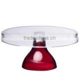 Hand-made Cake Stand With Red Stem thumbnail-1
