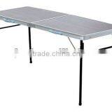 Brown Aluminum Folding Camping Table thumbnail-1