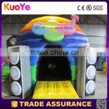 Colorful Heavy Duty Pvc Inflatable Disco Dome Bouncy Castle Bounce House With Speaker