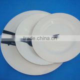 18 pcs white coated ceramic and porcelain dinner set - dinner, soup and dessert plates