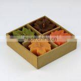 Leaves Shape Candle Set in Gift Box Wholesale thumbnail-1
