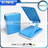 Foldable design portable 10400mah power bank with table lamp