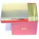 2014 Dongguan Supplier Rectangular Biscuit Cookies Tin Box/metal Biscuit Tin Box/tin Boxes for Cookies