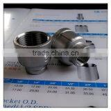 1/2"x3/8" BSP Red.Socket Stainless Steel 316 Female Threaded Pipe Fitting BSPT