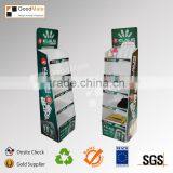 Cardboard Tray Floor Display for Cosmetic Facial Mask Promotion