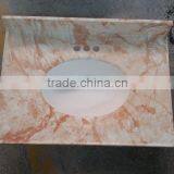 Good Price Artificial Marble Stone Molds bathroom vanity top similar with Gold Spider