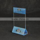 Deluxe Freestanding Crystal Clear Acrylic Table Card Sign Holder / Menu or Ad Display Stand thumbnail-2