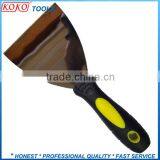 Mirror Polished Double Color Plastic Rubber Handle Putty Knife