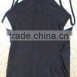 Ladies Two Tone Compression Tank Top - Black/White thumbnail-2
