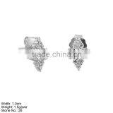 GZA9-025 Rose Gold Plating Earring Jewelry 925 Silver Crstal Earings thumbnail-1