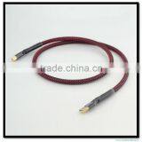 Hi End Audio Grade Silver Plated USB A to B USB Cable With Gold Plated USB Plug