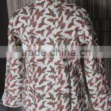 Rajsthani Traditional Indian Handmade Kantha Jackets Bird Print thumbnail-3