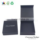 New Magnetic Closure Cardboard Black Packaging Wallet Box