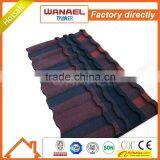 Wanael noise obsorption stone coated metal sheet/sheet metal roof prices/prefabricated roof panels