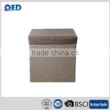 Foldable Storage Ottoman Seat With Lid thumbnail-4