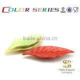 Ceramic Colorful Natural Leaf Sushi Plates for Restaurant thumbnail-2