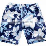 whole sale 100% cotton New style men printing Bermuda hawaiian print shorts