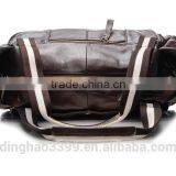 China Customized Brown Travel Bag Vintage Waterproof PU Travel Bag thumbnail-3