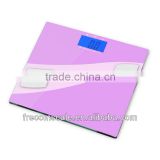 square design body fat purple tempered glass human parameter analyzer weighing bathroom scale