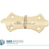 0831012 Miniature Hardware Solid Brass Ornamental Hinge thumbnail-1