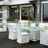Dining Set (4 Armless Chairs+2 Arm Chairs + 1 Table+ 1 Virtrine) thumbnail-1