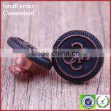 Designed High Quality Gold Logo Brown Metal Button Rivet thumbnail-4