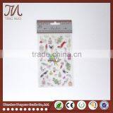 Customized Cartoon Alphabet Letter Crystal Plastic Sticker For Kid thumbnail-6