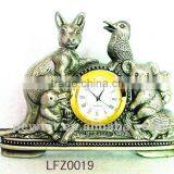 Bronze Animal Metal Clock Craft LFZ0019
