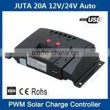 10A 20A Solar Charge Controller Price Cheap 12V 24V Auto With USB and LCD PWM Charging thumbnail-2