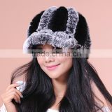 Women Winter Knitted Fur Hats/Caps