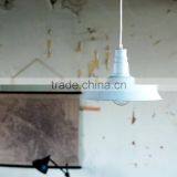 10.10-15 Vintage Brushed Effect White Warehouse Industrial Ceiling Pendant Light