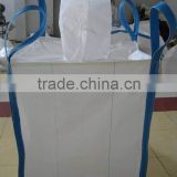 coated U-Panel big bag with overlock stitch/ non-food grade pp bags/flat bottom and spout top