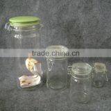 Glass Jar With Glass Lid thumbnail-1
