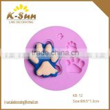 K-sun Dog paw silicone baking mold fondant decorating tool