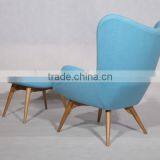 Hotel Furniture Chaise Lounge Chair Grant Featherston Chair With Footrest Sale thumbnail-3