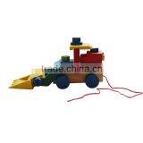 Colourful Wooden Toy Forklift thumbnail-2
