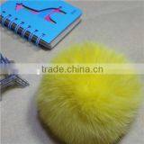 Rabbit Fur Ball Keychain thumbnail-2