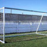 3mm White Polypropylene Warp Knitting Knotless Net, 5" Square Mesh, Overlocked Net Edge for Standard Football Soccer Net Match