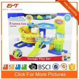Cool Plastic Diy Assemble Toy Car Packing Garage Play Set for Kids
