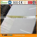 Super White Quartz Stone Flooring Tile