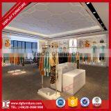 High End Wall Wooden Garment Display Glass Rack